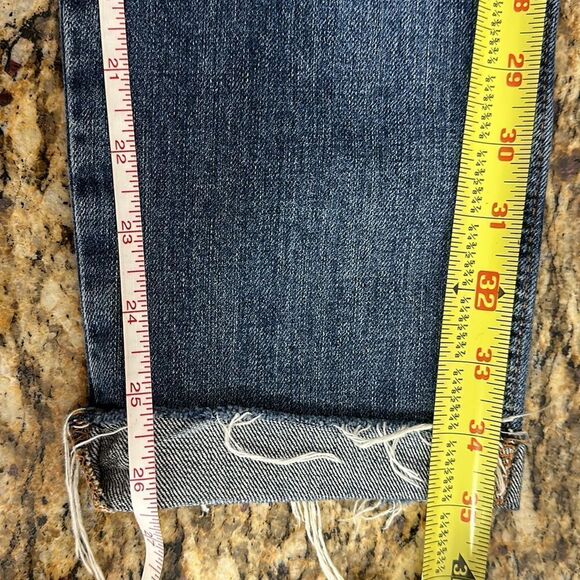 We The Free Free People Mid Rise Straight Leg Rigid Jeans Size 24 - Picture 7 of 9